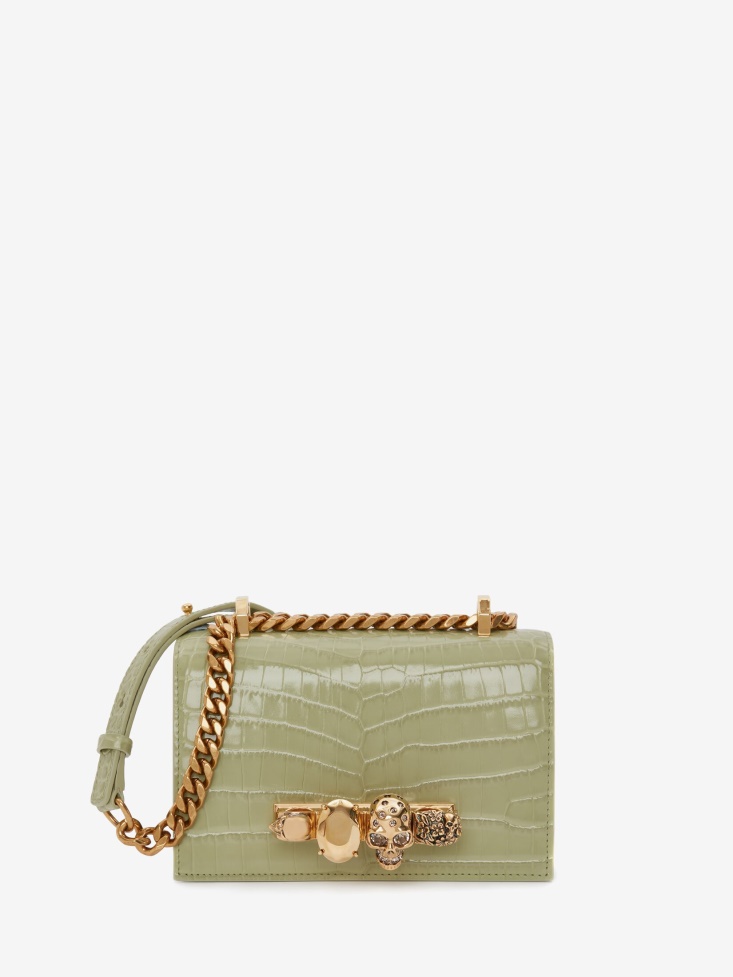 Fashion Alexander McQueen Women's Mini Jewelled Satchel Sage