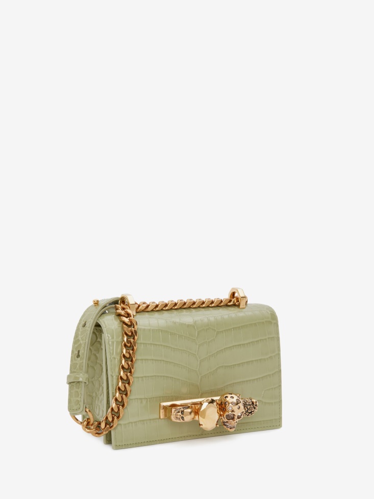 Fashion Alexander McQueen Women's Mini Jewelled Satchel Sage