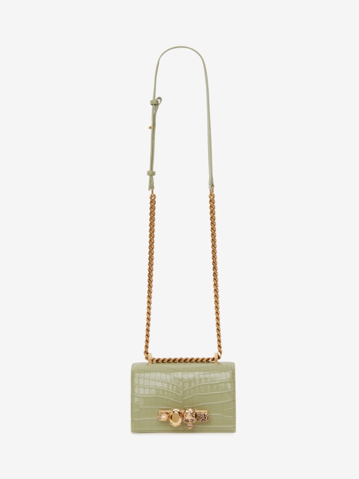 Fashion Alexander McQueen Women's Mini Jewelled Satchel Sage