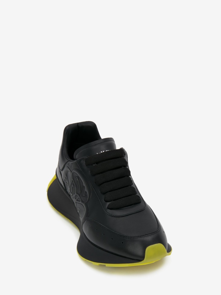 Fashion Alexander McQueen Black/Yellow Men's Sprint Runner