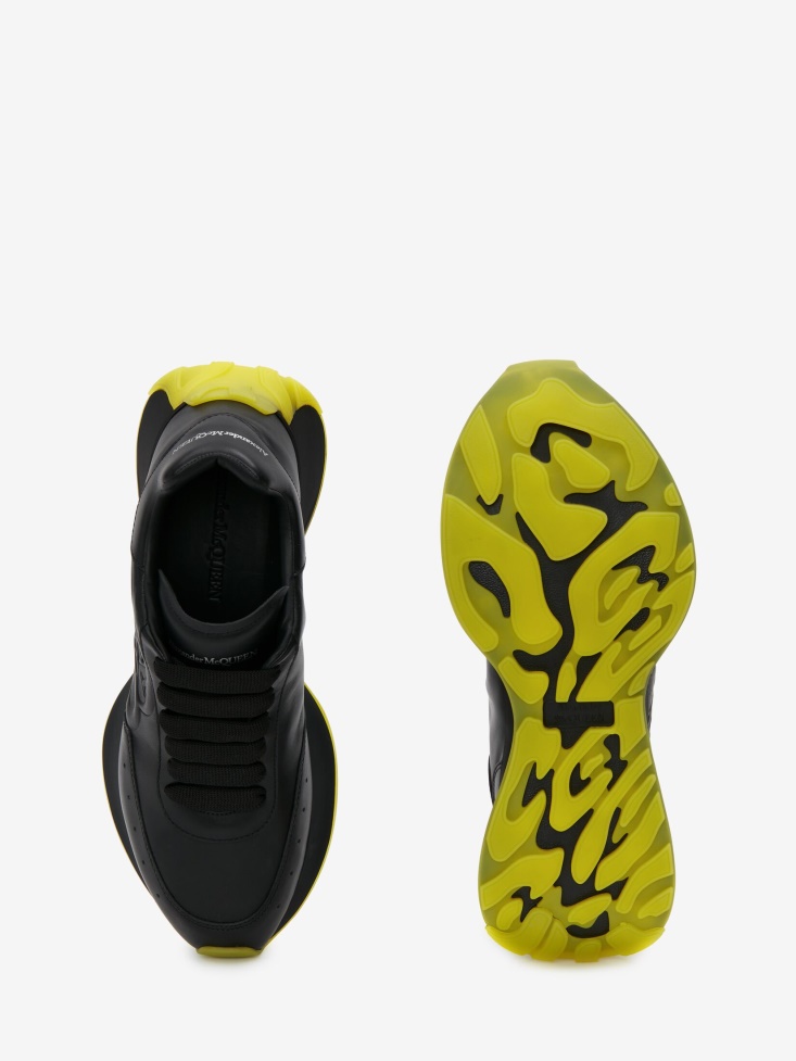 Fashion Alexander McQueen Black/Yellow Men's Sprint Runner