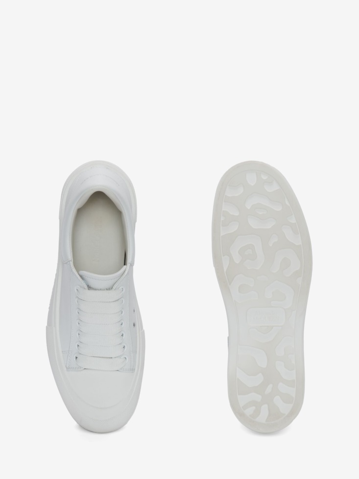 Women's Deck Lace Up Plimsoll Optic White Fashion Alexander McQueen