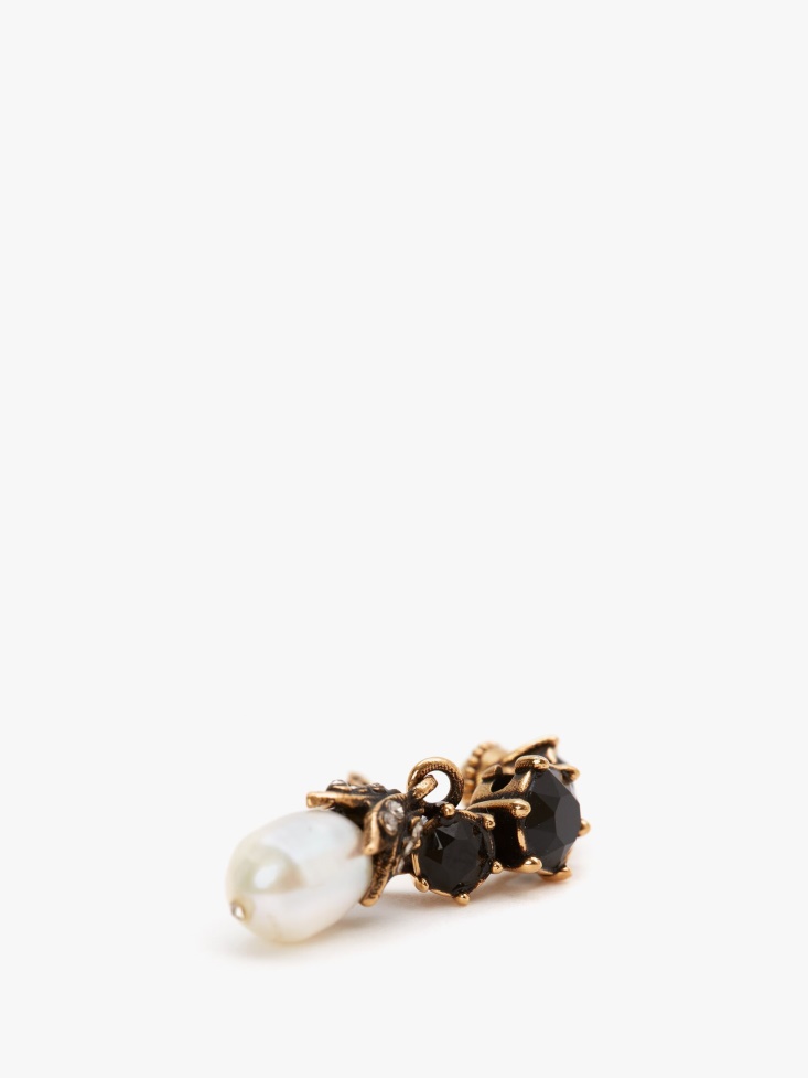 Women's Jewelled Mini Ear Cuff Fashion Alexander McQueen Antique Gold