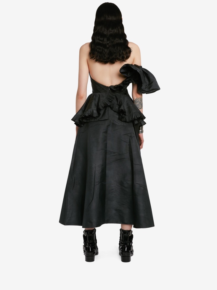 Fashion Alexander McQueen Women's Deconstructed Corset Dress Black