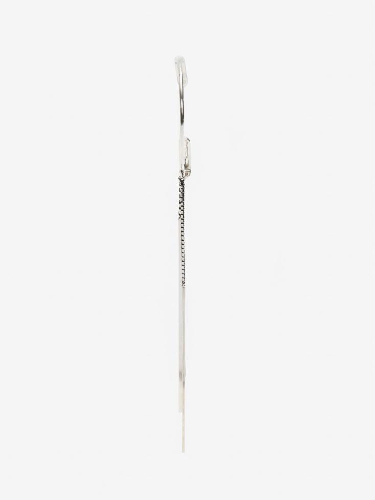 Fashion Alexander McQueen Antique Silver Women's Drop Chain Ear Hook