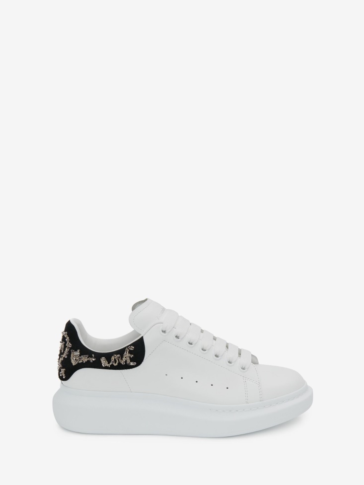 White/Black Fashion Alexander McQueen Men's Oversized Sneaker