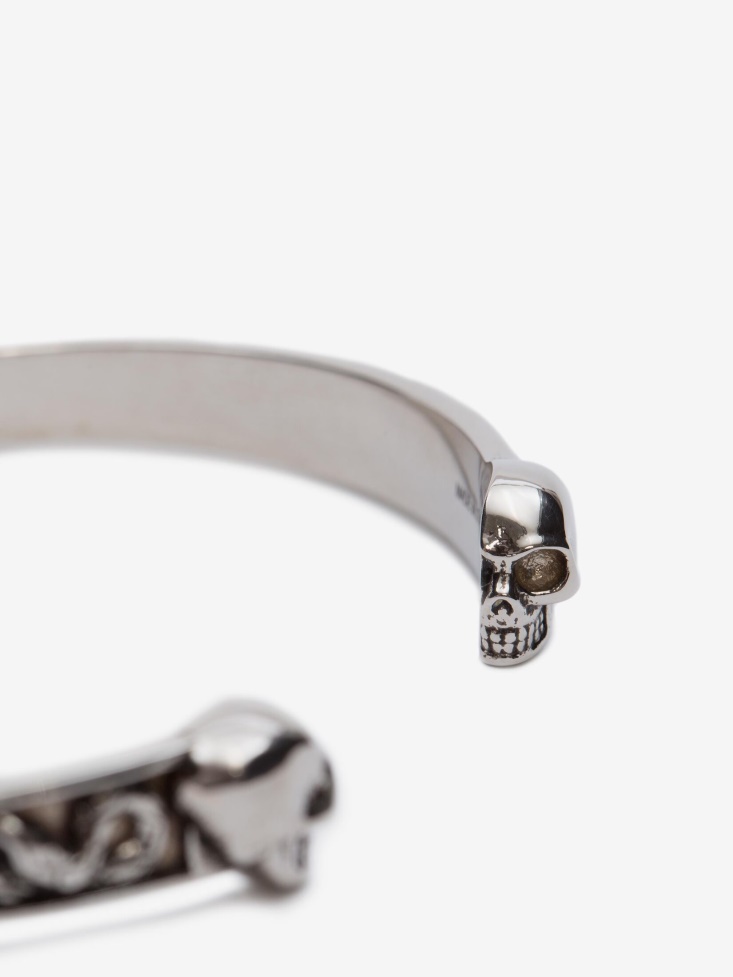 Fashion Alexander McQueen Men's Twin Skull Bracelet Multicolour