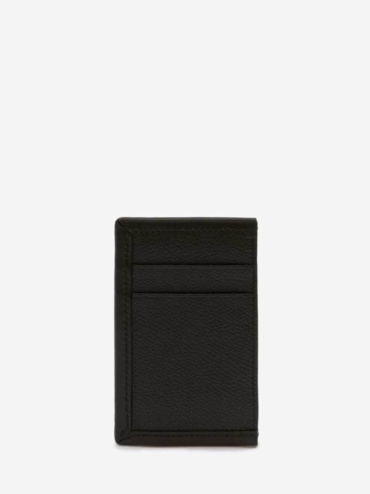 Men's Biker Skull Card Holder Fashion Alexander McQueen Black/White