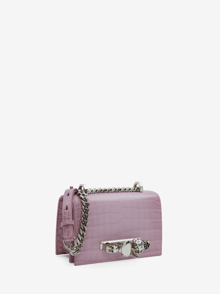 Antique Pink Fashion Alexander McQueen Women's Mini Jewelled Satchel