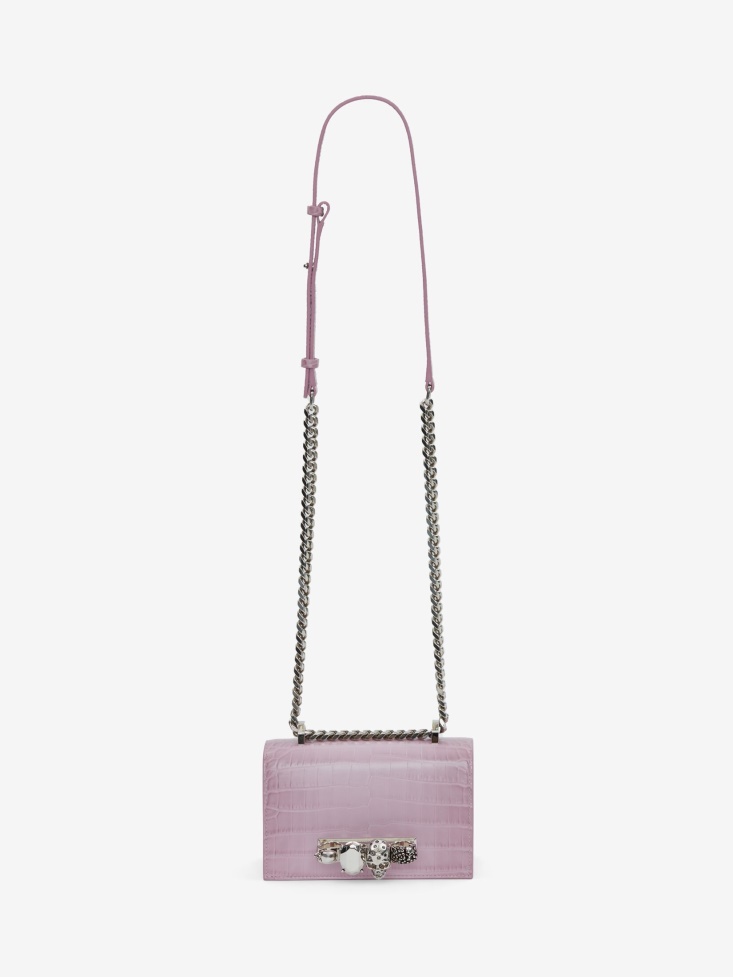 Antique Pink Fashion Alexander McQueen Women's Mini Jewelled Satchel