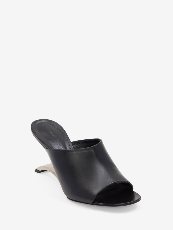 Women's Arc Mule Black/Silver Fashion Alexander McQueen