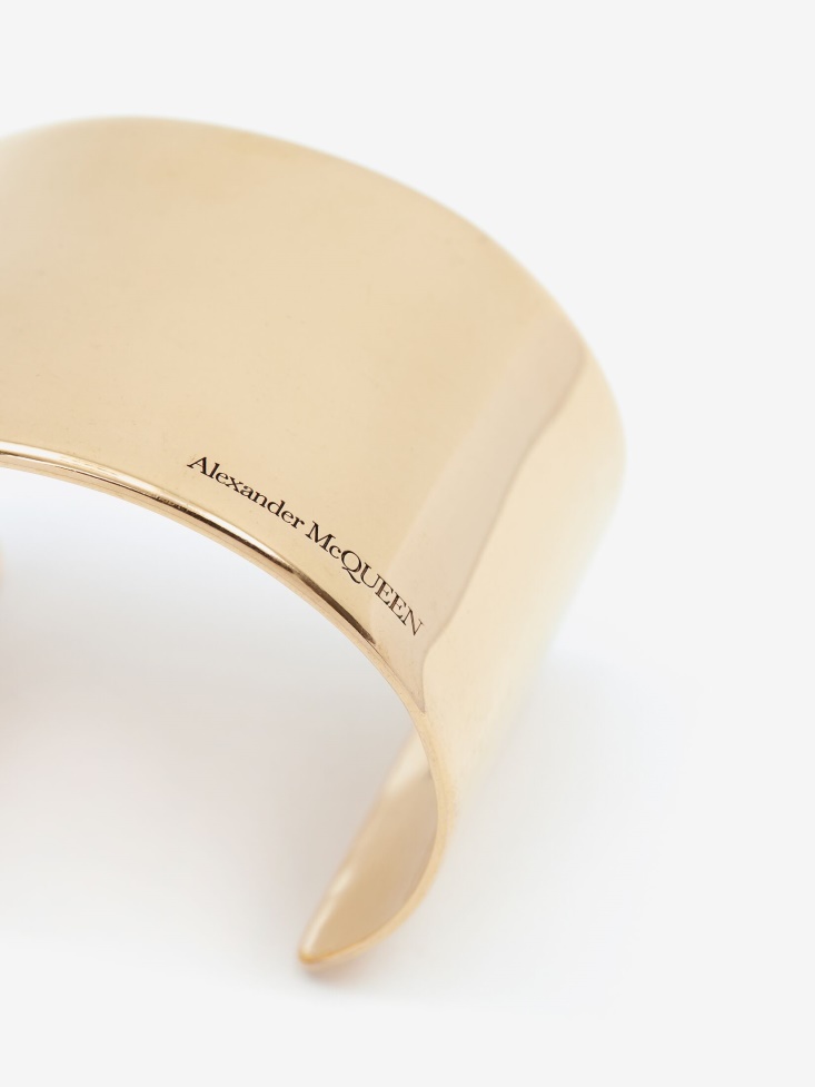 Antique Gold Fashion Alexander McQueen Women's Tall Open Cuff