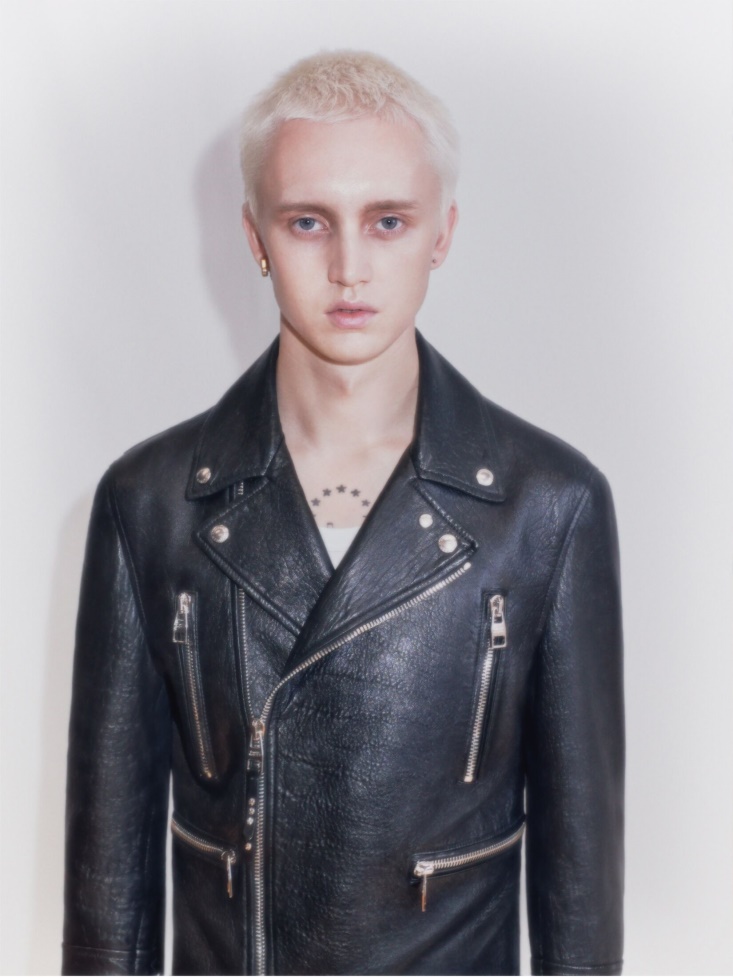 Fashion Alexander McQueen Black Men's in Classic Leather Biker Jacket