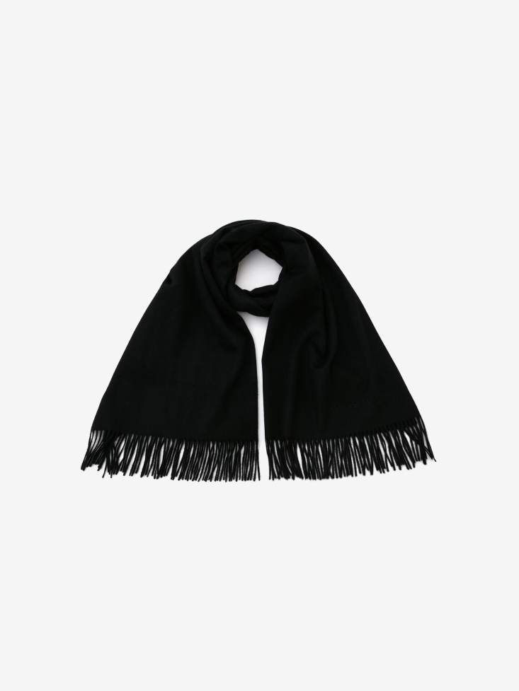 Black Women's Embroidered Stole Fashion Alexander McQueen