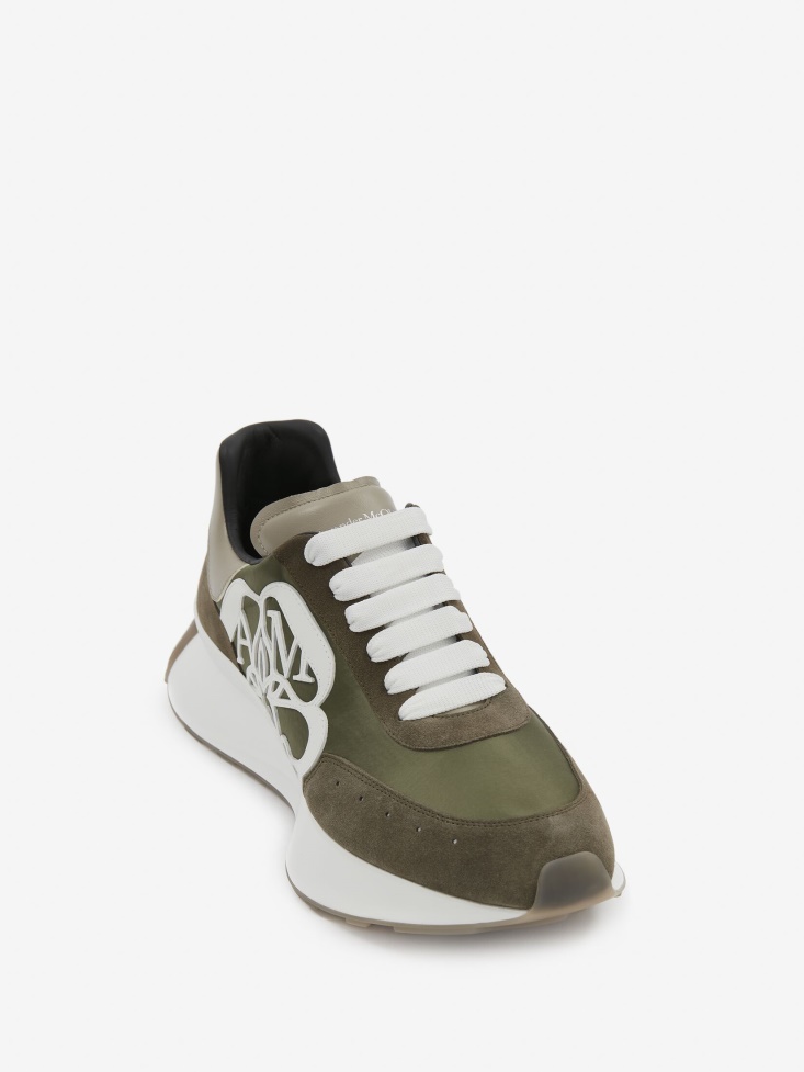 Khaki Men's Sprint Runner Fashion Alexander McQueen