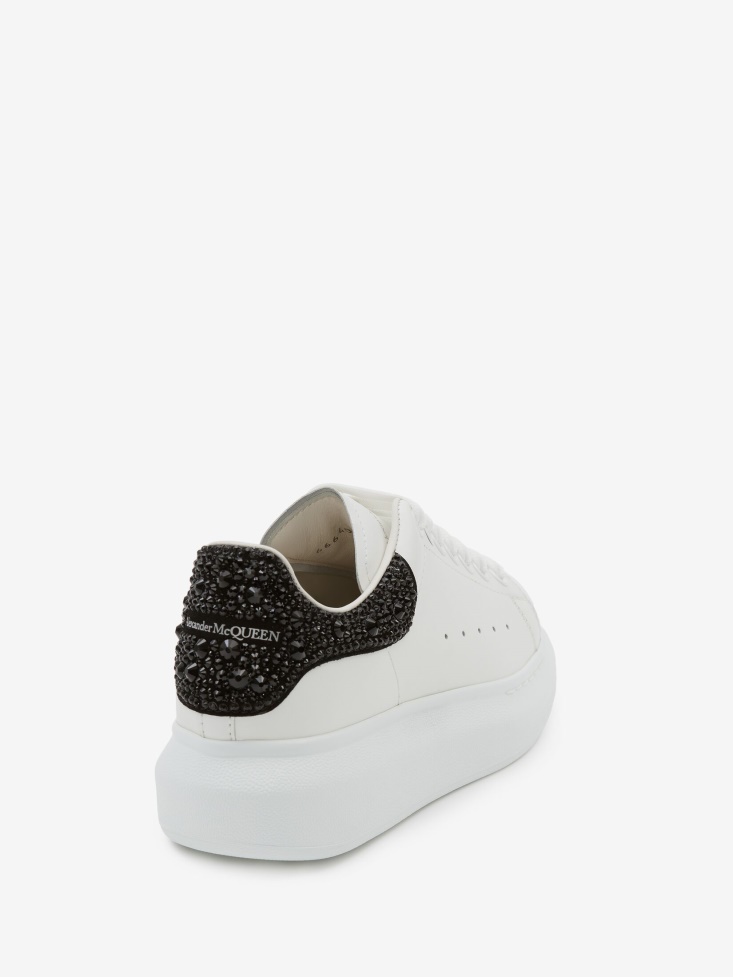 Women's Oversized Sneaker White/Black Fashion Alexander McQueen