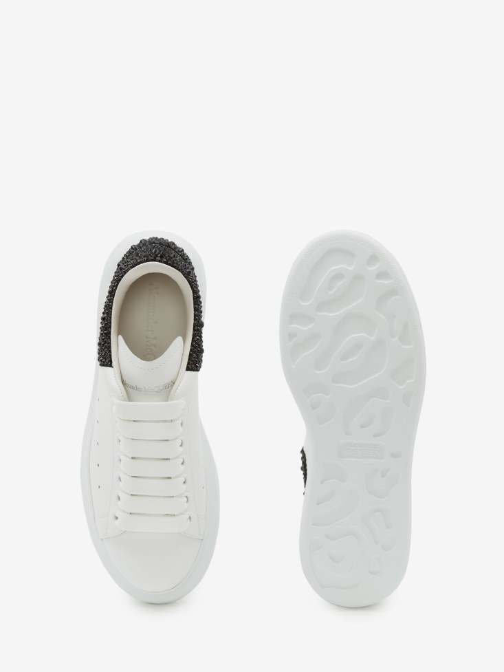 Women's Oversized Sneaker White/Black Fashion Alexander McQueen