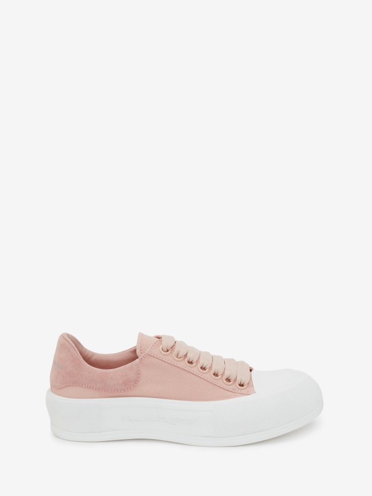 Women's Deck Lace Up Plimsoll Fashion Alexander McQueen Magnolia