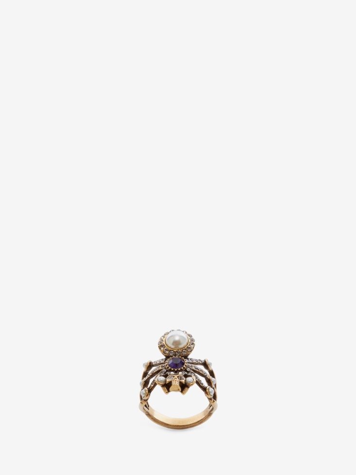 Women's Spider Ring Antique Gold Fashion Alexander McQueen