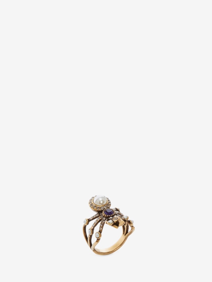 Women's Spider Ring Antique Gold Fashion Alexander McQueen