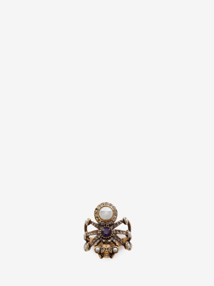 Women's Spider Ring Antique Gold Fashion Alexander McQueen