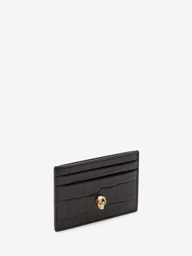 Women's Skull Card Holder Fashion Alexander McQueen Black