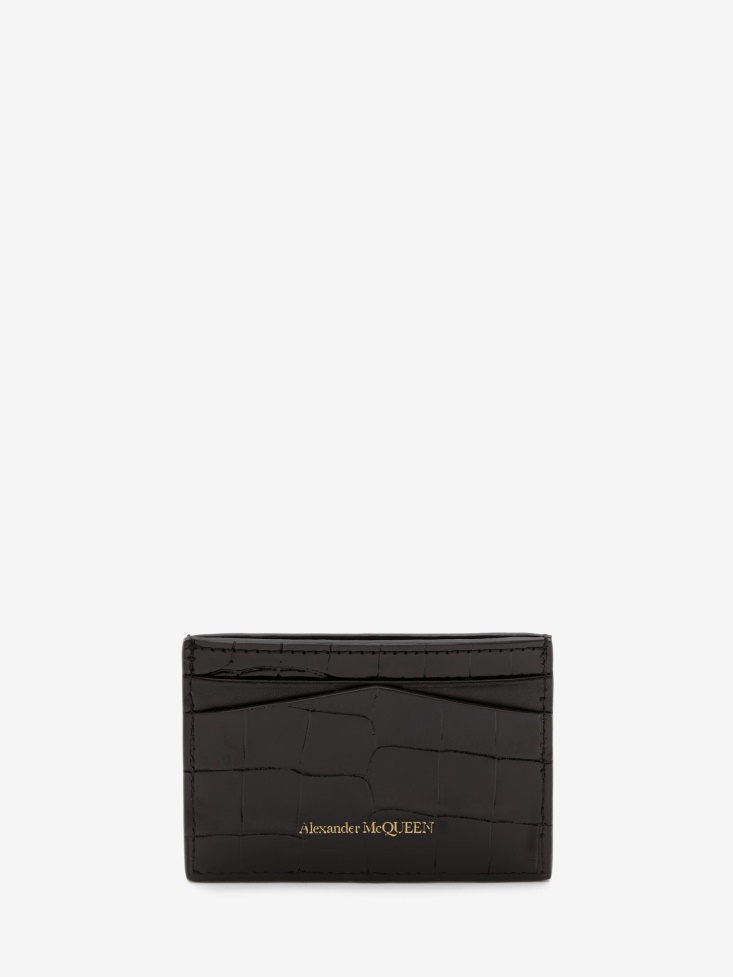 Women's Skull Card Holder Fashion Alexander McQueen Black