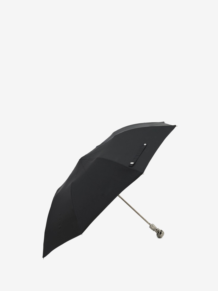 Fashion Alexander McQueen Black Men's Skull Folded Umbrella
