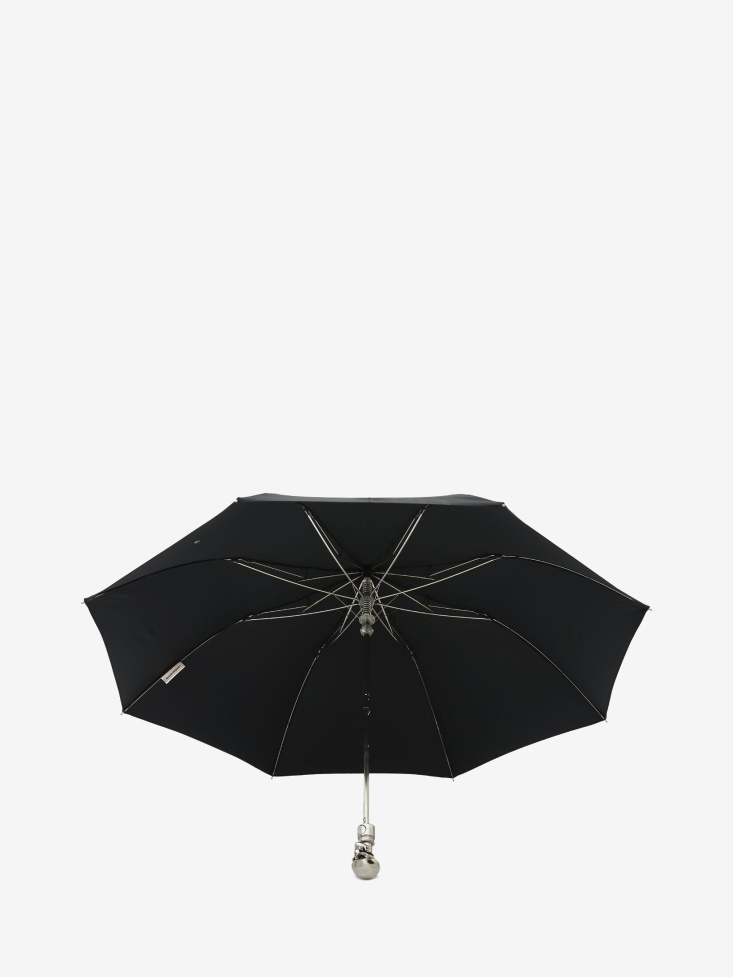 Fashion Alexander McQueen Black Men's Skull Folded Umbrella