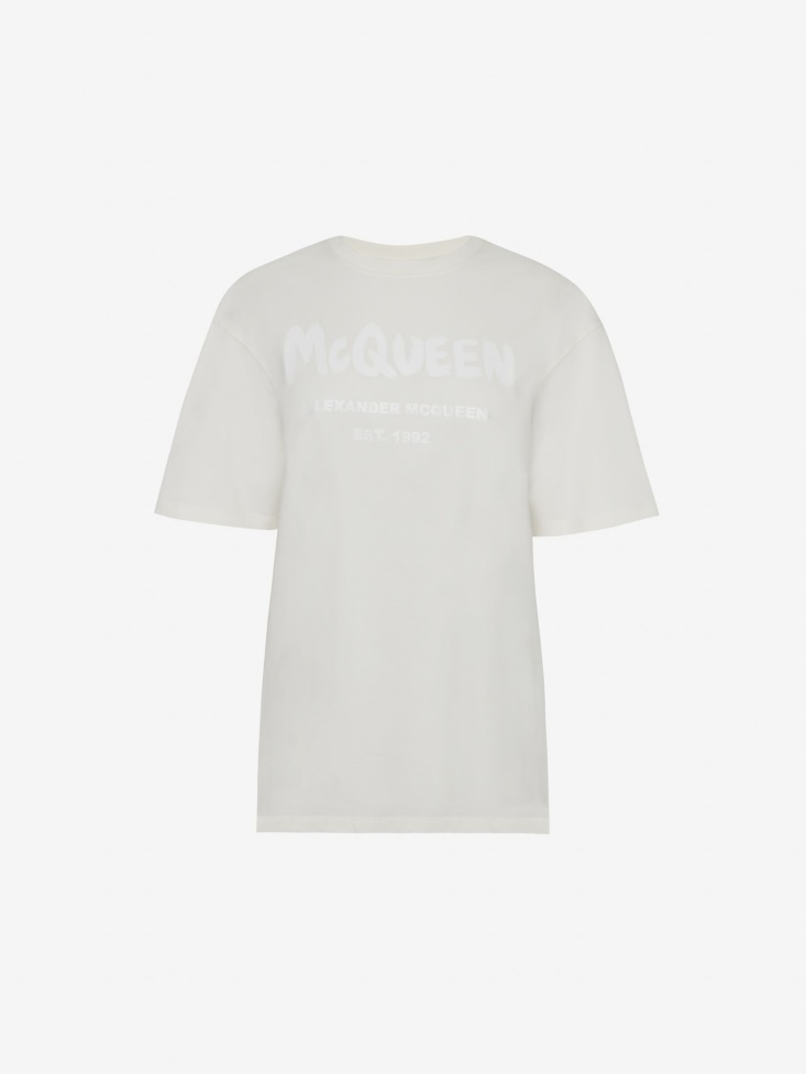 Fashion Alexander McQueen Calico Women's in Graffiti T-Shirt