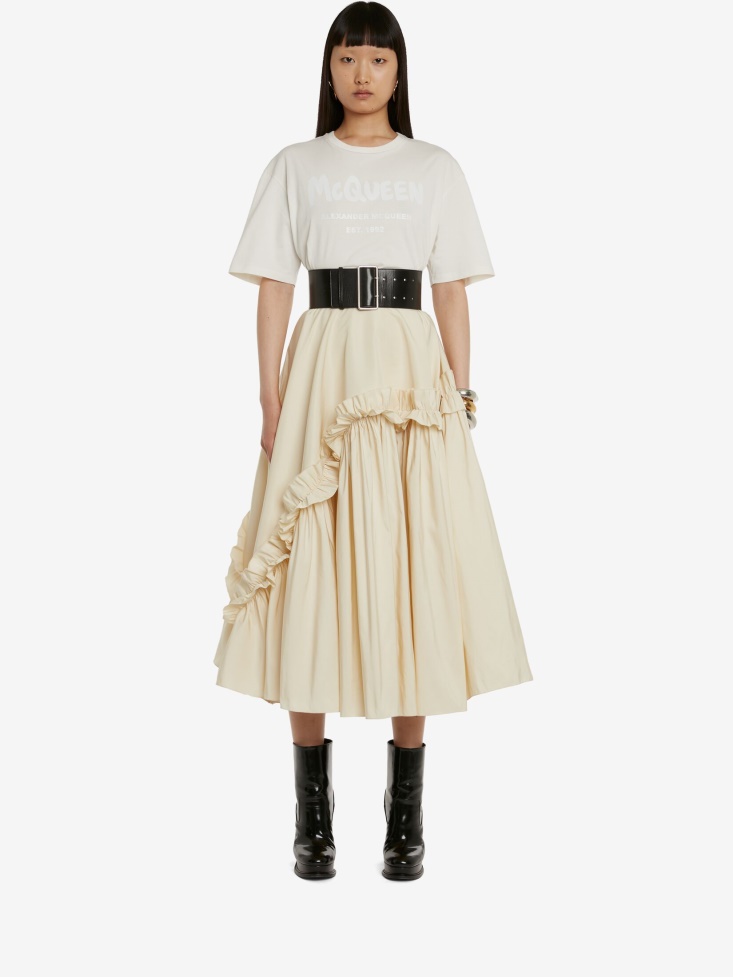 Fashion Alexander McQueen Calico Women's in Graffiti T-Shirt