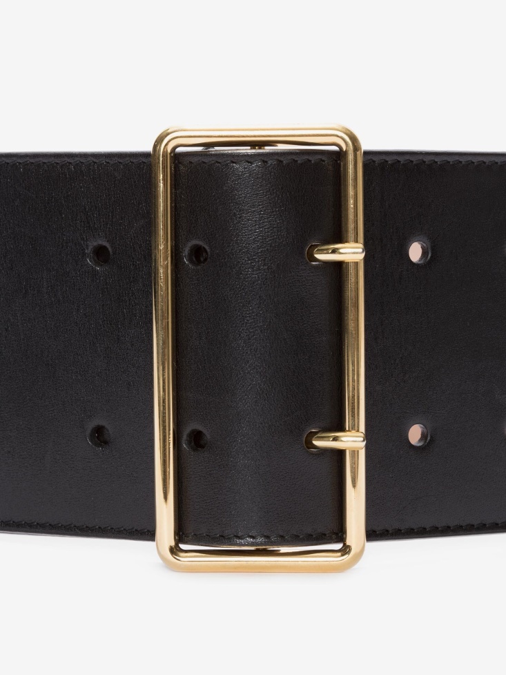 Fashion Alexander McQueen Women's Military Belt Black