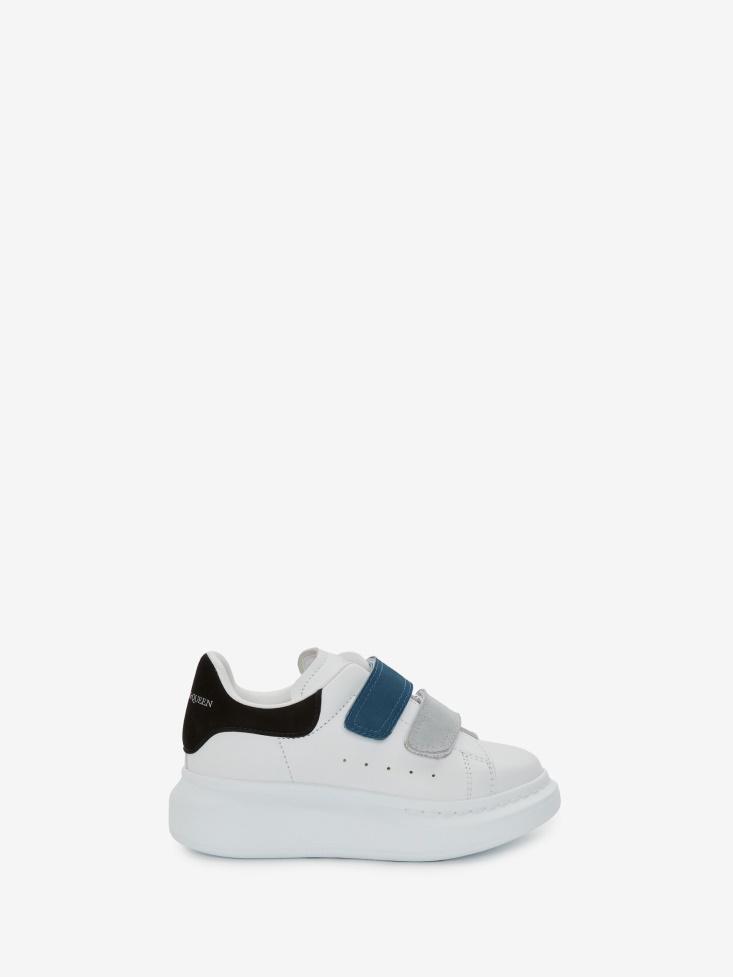 White/Multicolour Women's Kids Oversized Strap Sneaker Fashion Alexander McQueen