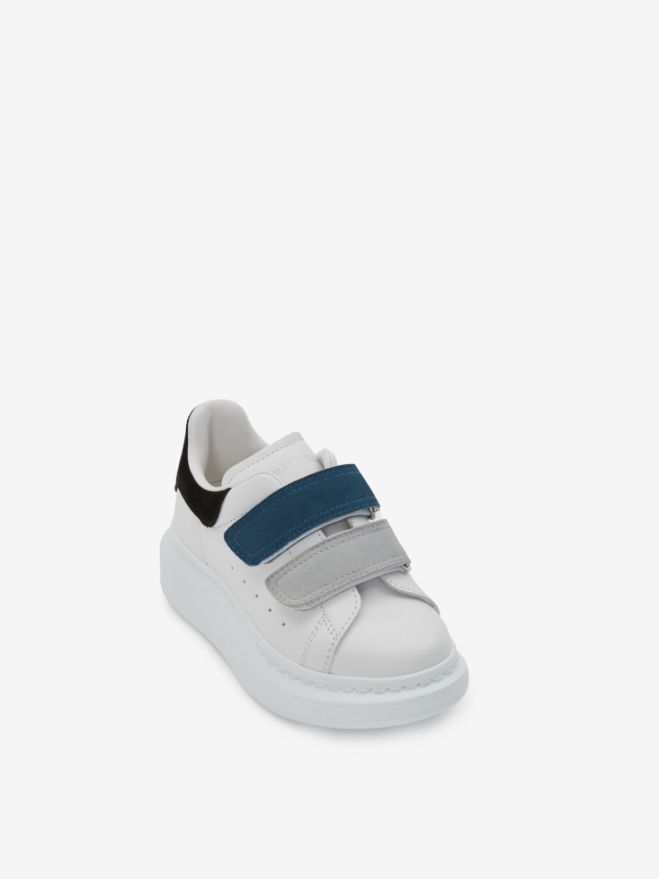 White/Multicolour Women's Kids Oversized Strap Sneaker Fashion Alexander McQueen