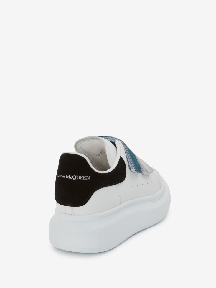 White/Multicolour Women's Kids Oversized Strap Sneaker Fashion Alexander McQueen