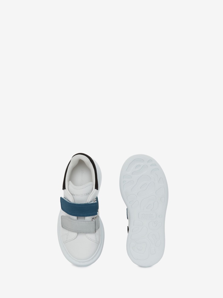 White/Multicolour Women's Kids Oversized Strap Sneaker Fashion Alexander McQueen