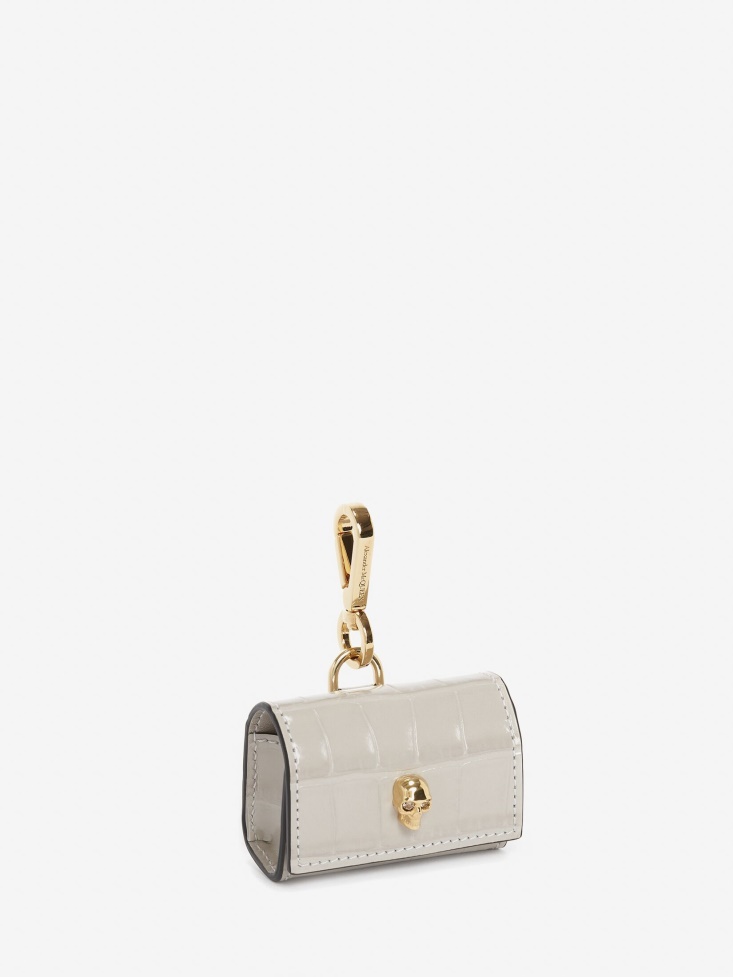 Fashion Alexander McQueen Women's Skull Air Pod Pro Case Grey
