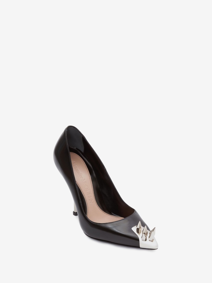 Women's Punk Stud Pump Fashion Alexander McQueen Black/Silver