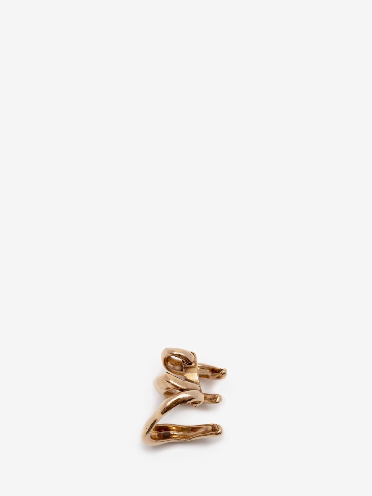 Antique Gold Fashion Alexander McQueen Women's Triple Ear Hook