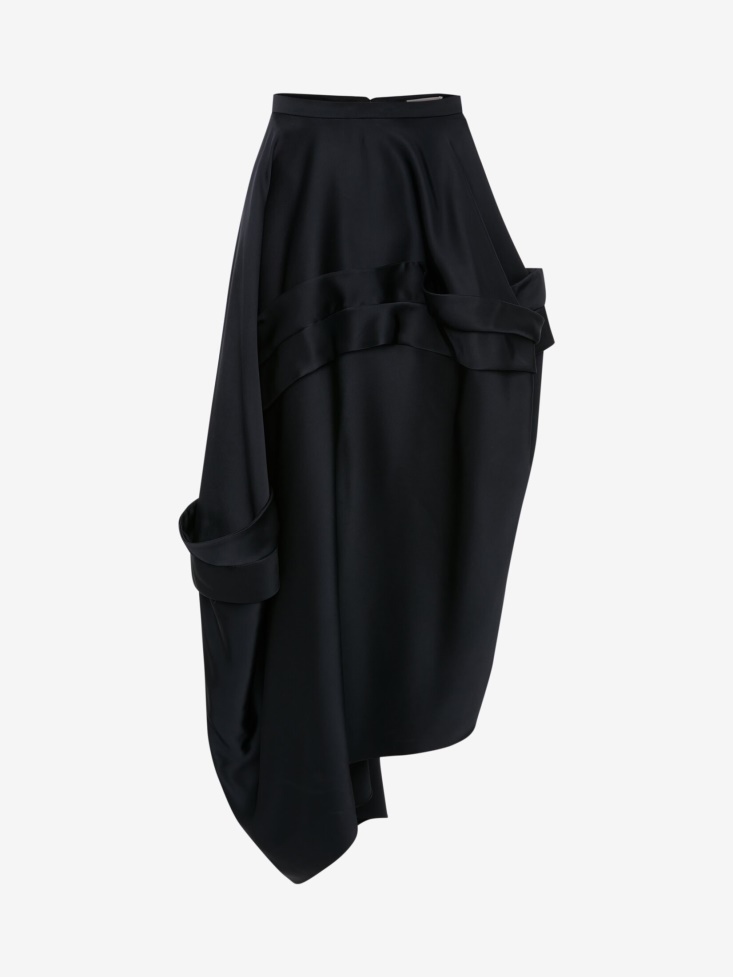 Fashion Alexander McQueen Women's Asymmetric Balloon Skirt Black