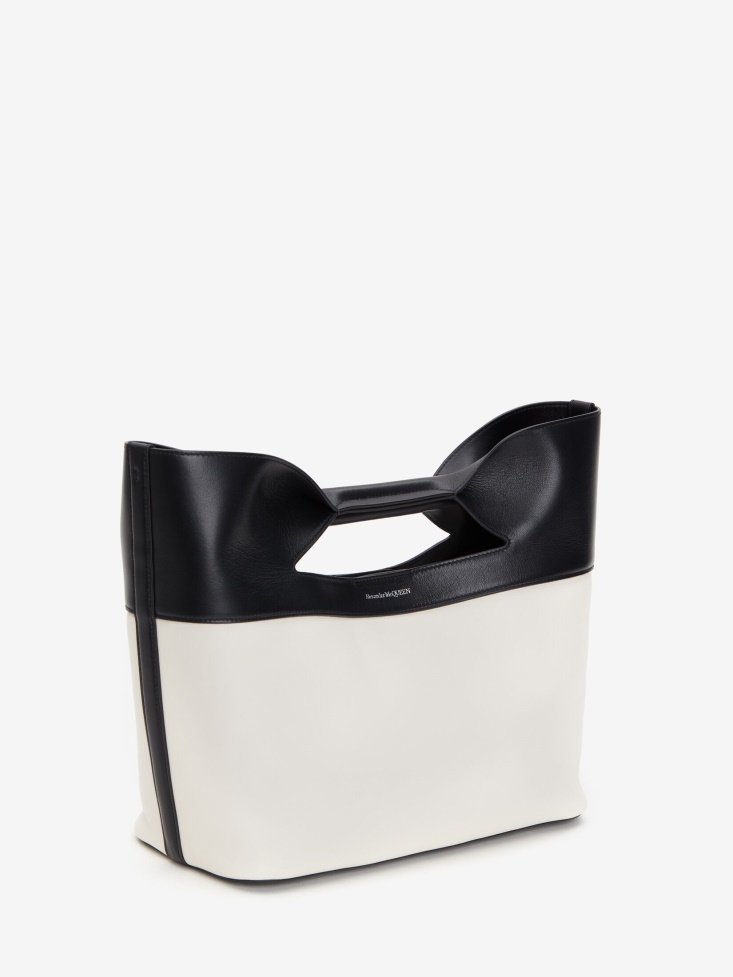 Fashion Alexander McQueen Women's The Bow Small Black/White