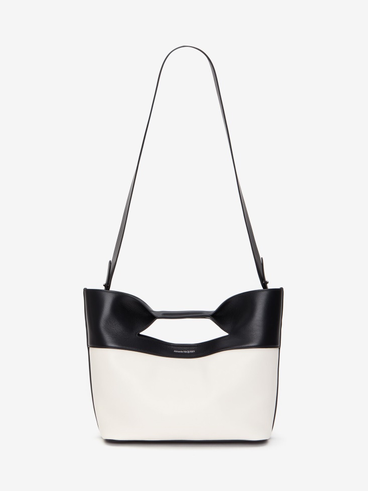 Fashion Alexander McQueen Women's The Bow Small Black/White