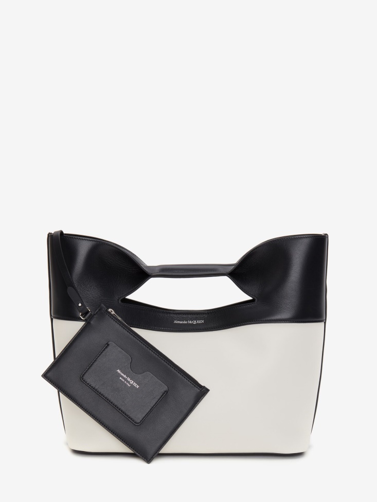 Fashion Alexander McQueen Women's The Bow Small Black/White