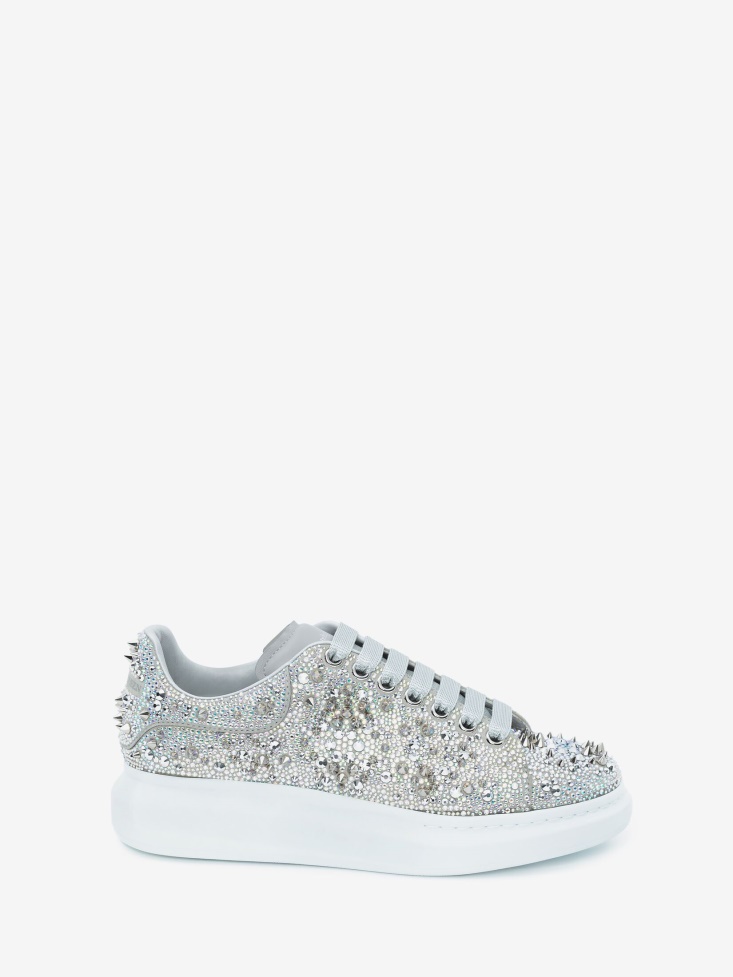 Men's Oversized Sneaker Silver Fashion Alexander McQueen