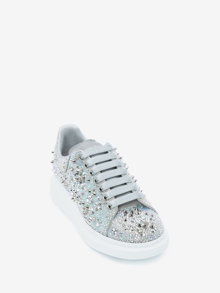 Men's Oversized Sneaker Silver Fashion Alexander McQueen
