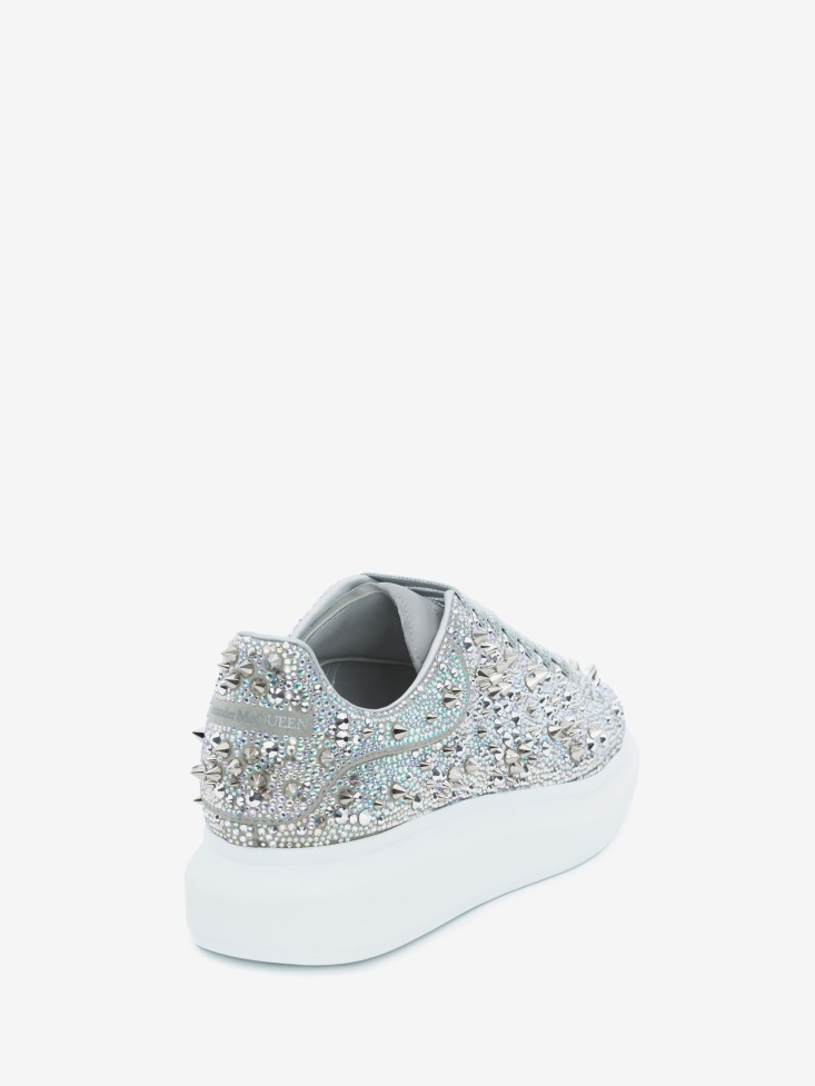 Men's Oversized Sneaker Silver Fashion Alexander McQueen
