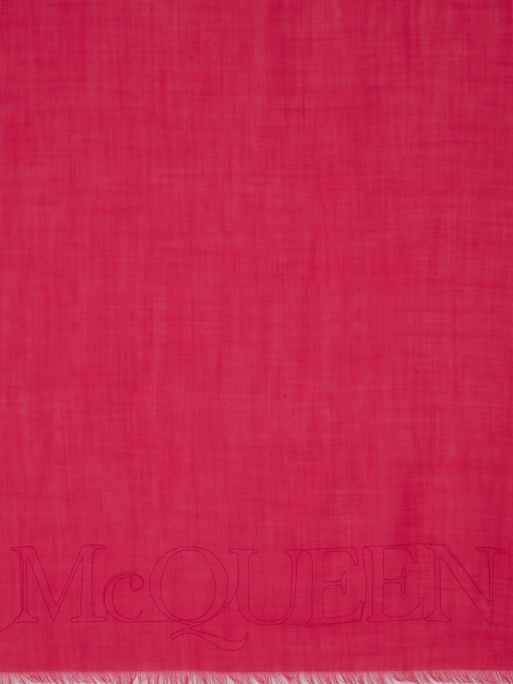Women's in Cashmere Scarf Fuchsia Fashion Alexander McQueen
