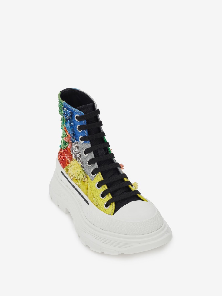 Multicolor Women's Tread Slick Boot Fashion Alexander McQueen