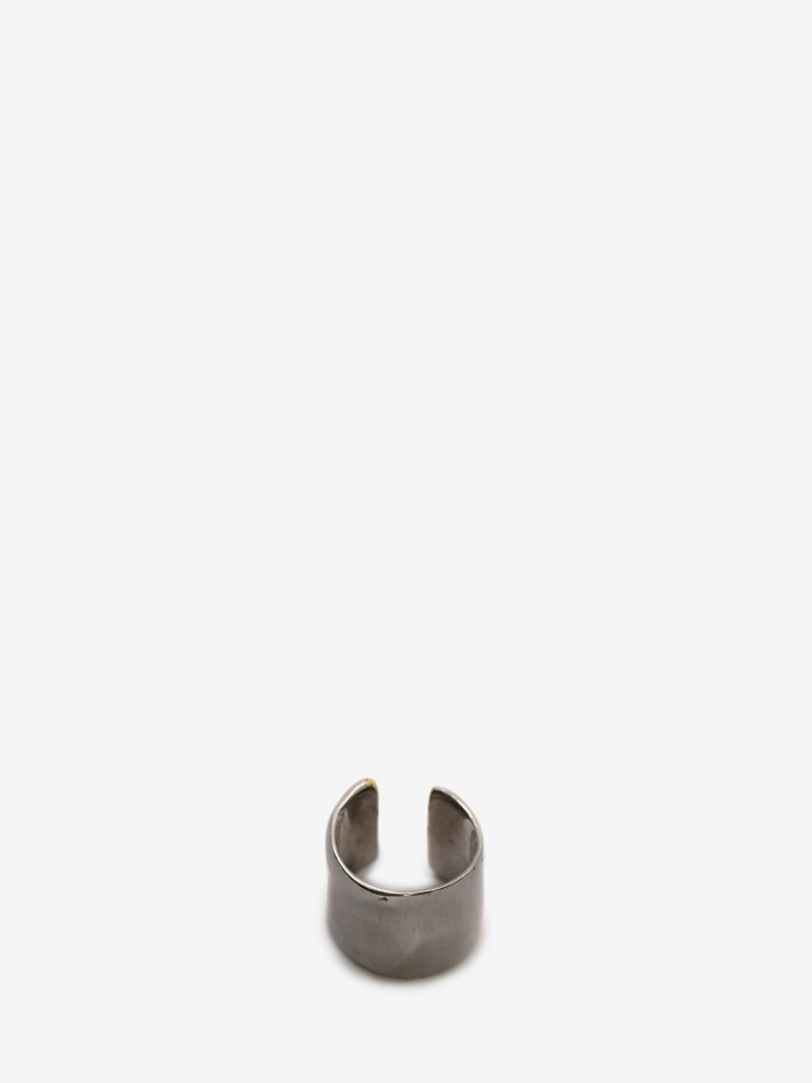 Fashion Alexander McQueen Men's Molten Ear Cuff Antique Silver