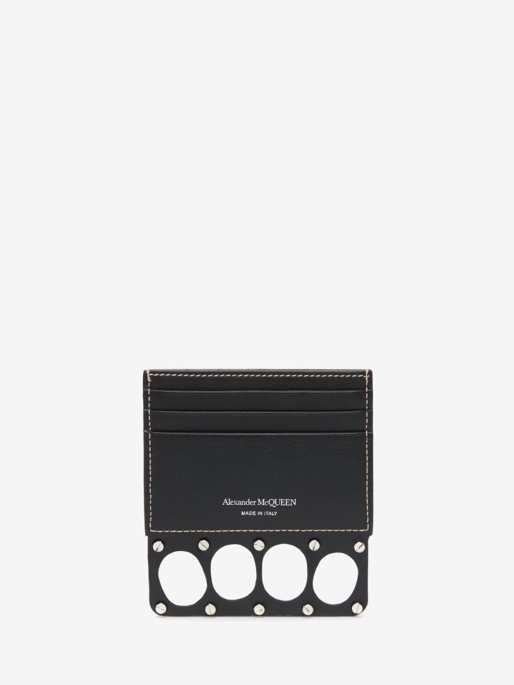 Fashion Alexander McQueen Men's The Grip Card Holder Black